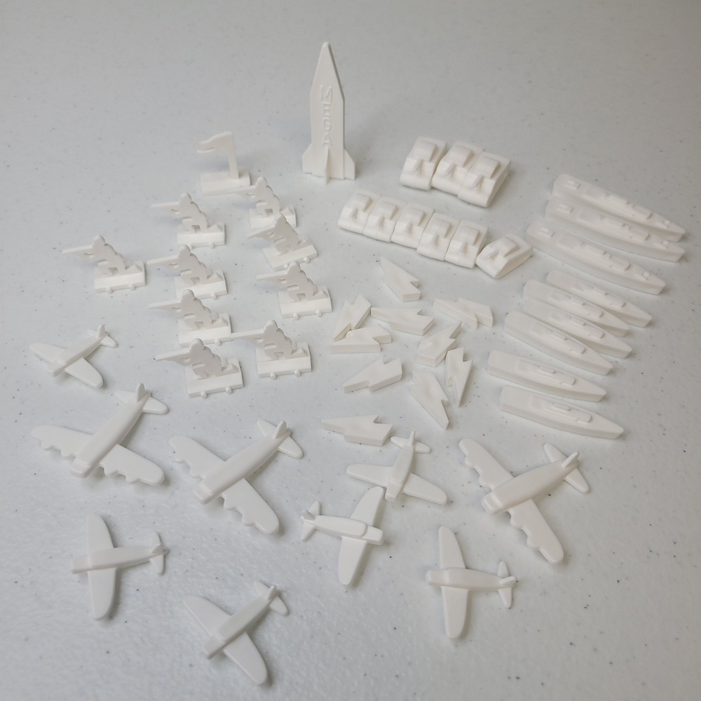 Power The Game Replacement Tokens White‎ Game Pieces Army Set Up